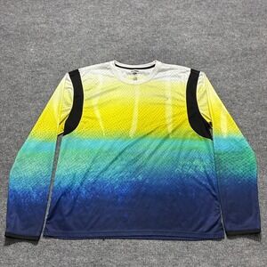 Reel Legends Freeline Mens Long Sleeve Shirt Size‎ XXL Multicolor Fish Scale